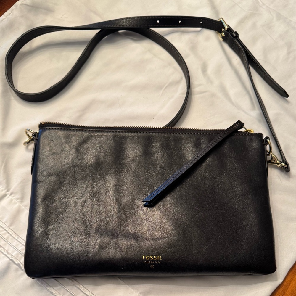 Fossil Black Crossbody Bag